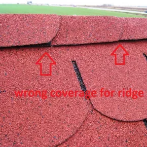 Do not use Biber as ridge roofer mistakes